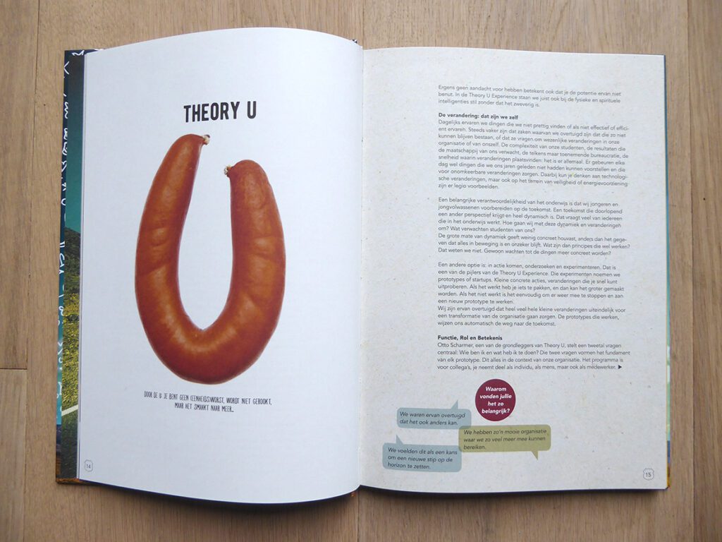 Pagina's uit een boek voor ROC Amsterdam en Flevoland