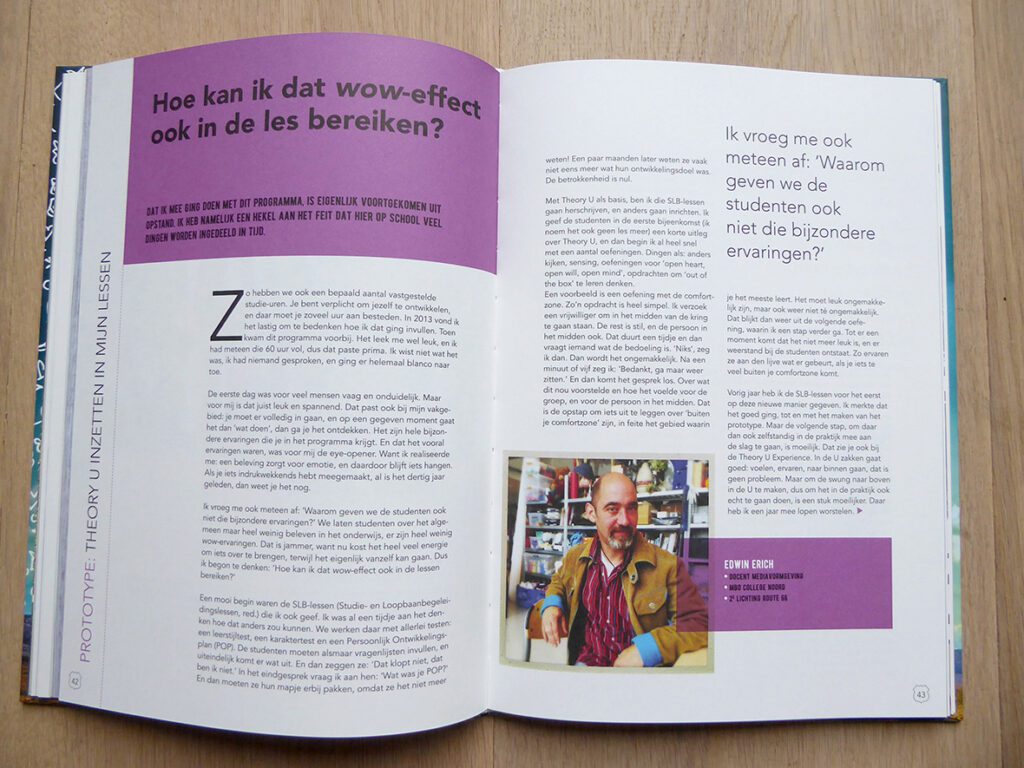 Pagina's uit een boek voor ROC Amsterdam en Flevoland